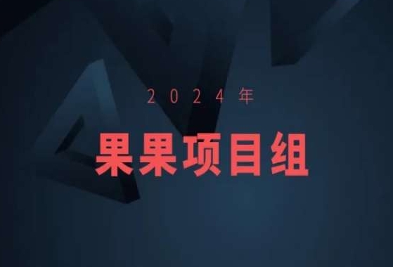 2024年果果项目组项目合集-果果最新项目-优知网