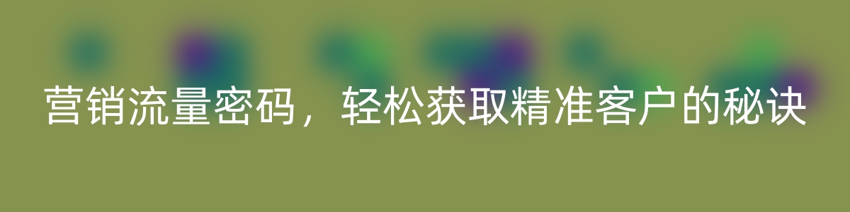 营销流量密码，轻松获取精准客户的秘诀-优知网