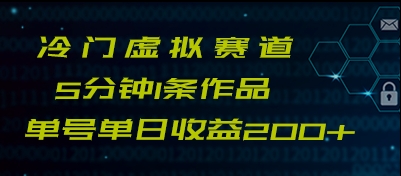 创新冷门赛道，每天5分钟，收益200+-优知网