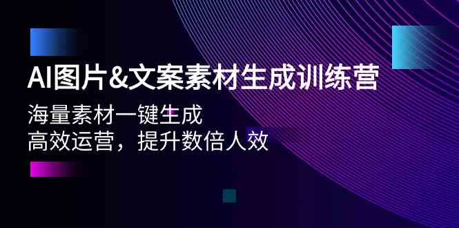 AI照片&文案素材形成夏令营，大量素材内容一键生成 高效管理 提高多倍人效-优知网