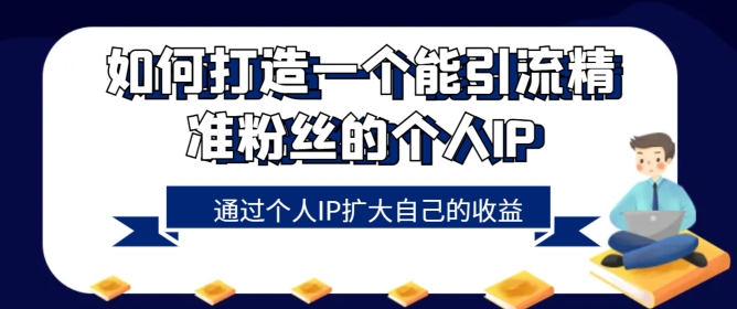 如何设计一个能引流方法精准粉丝本人的IP，通过自身IP增加自己的盈利-优知网