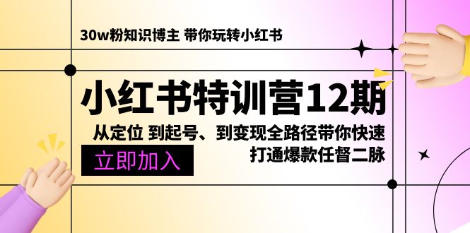 小红书的夏令营12期：从精准定位 到养号、到转现全路径陪你迅速连通爆品任督二脉-优知网