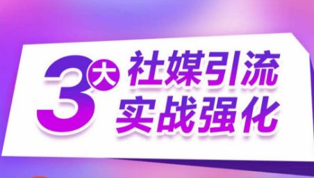 3大社交媒体引流方法实战演练加强，多种渠道站外引流，高效率营销获客，订单信息销售总额翻倍增长-优知网