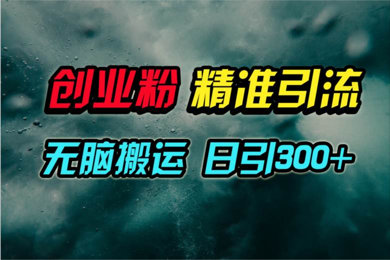 视频号纯搬运日引300+创业粉教程！-优知网