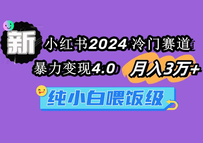 小红书2024冷门赛道 月入3万+ 暴力变现4.0 纯小白喂饭级-优知网