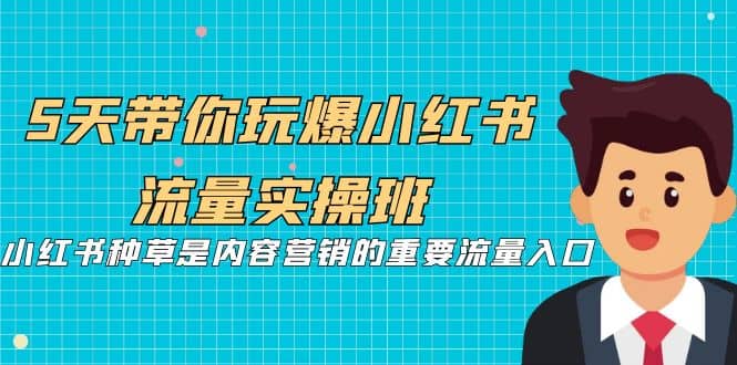 5天带你玩爆小红书流量实操班，小红书种草是内容营销的重要流量入口-优知网