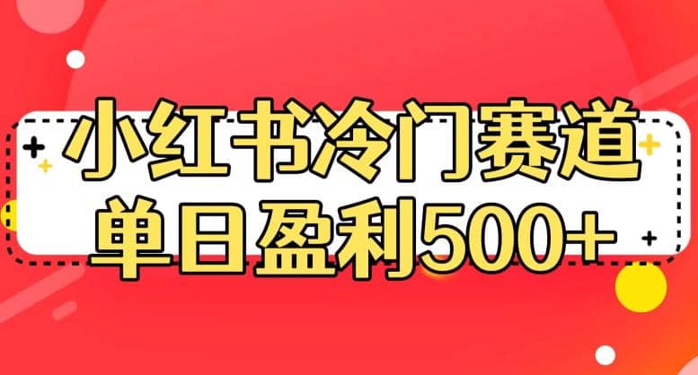 小红书冷门赛道，单日盈利500+【揭秘】-优知网