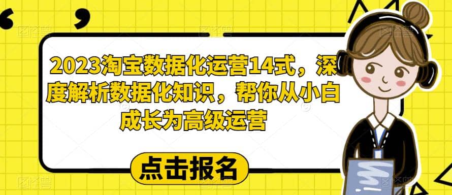 2023淘宝数据化-运营 14式，深度解析数据化知识，帮你从小白成长为高级运营-优知网