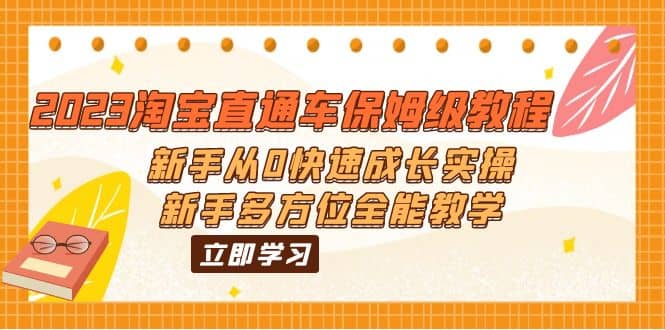 2023淘宝直通车保姆级教程：新手从0快速成长实操，新手多方位全能教学-优知网