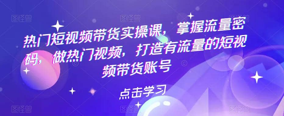 热门短视频带货实战 掌握流量密码 做热门视频 打造有流量的短视频带货账号-优知网