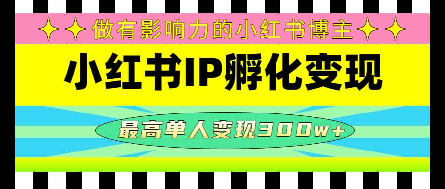 某收费培训-小红书IP孵化变现：做有影响力的小红书博主-优知网