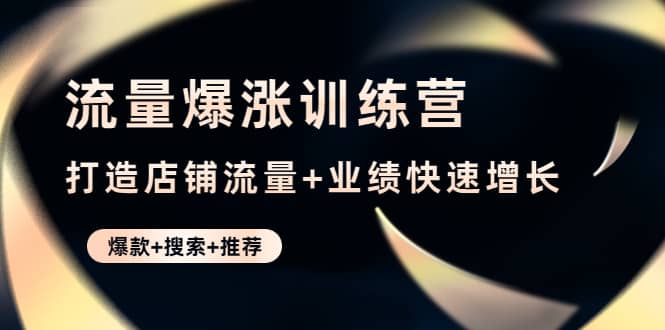 流量爆涨训练营：打造店铺流量+业绩快速增长 (爆款+搜索+推荐)-优知网