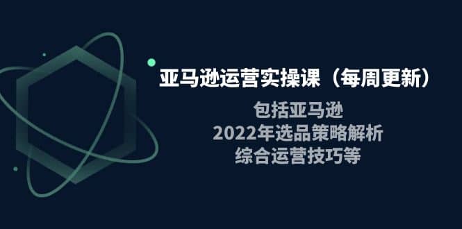 亚马逊运营实操课（每周更新）包括亚马逊2022选品策略解析，综合运营技巧等-优知网