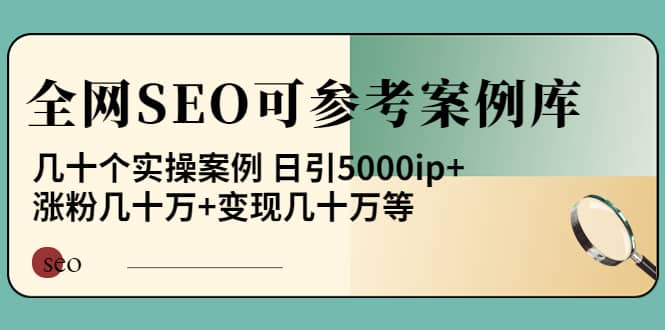 《全网SEO可参考案例库》几十个实操案例-优知网