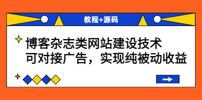 博客杂志类网站建设技术，可对接广告，实现纯被动收益（教程+源码）-优知网