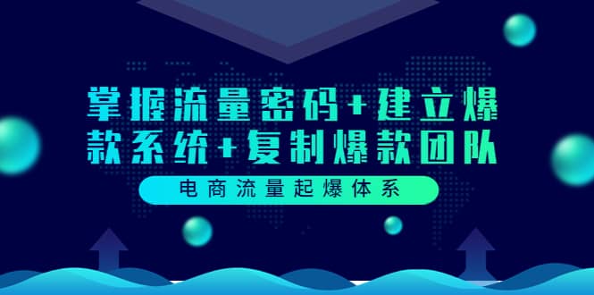 电商流量起爆体系：掌握流量密码+建立爆款系统+复制爆款团队（价值599）-优知网