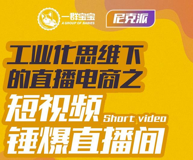 尼克派·工业化思维下的直播电商之短视频锤爆直播间，听话照做执行爆单-优知网