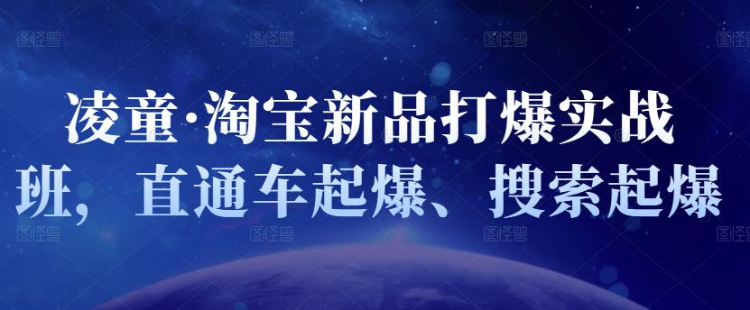 凌童·淘宝新品打爆实战班，直通车起爆、搜索起爆-优知网