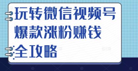 玩转微信视频号爆款涨粉赚钱全攻略，让你快速抓住流量风口，收获红利财富-优知网