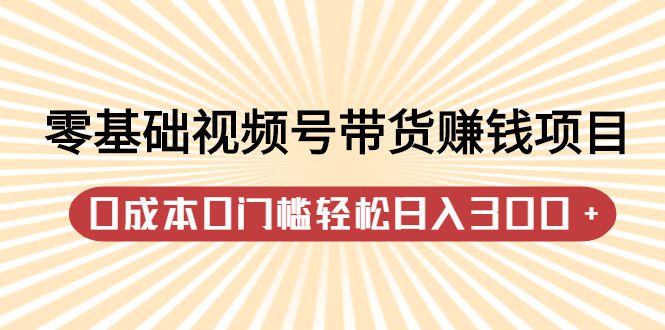 零基础视频号带货赚钱项目，0成本0门槛轻松日入300+【视频教程】-优知网