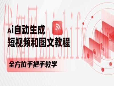 AI自动生成短视频和图文课程，全方位手把手教学-优知网