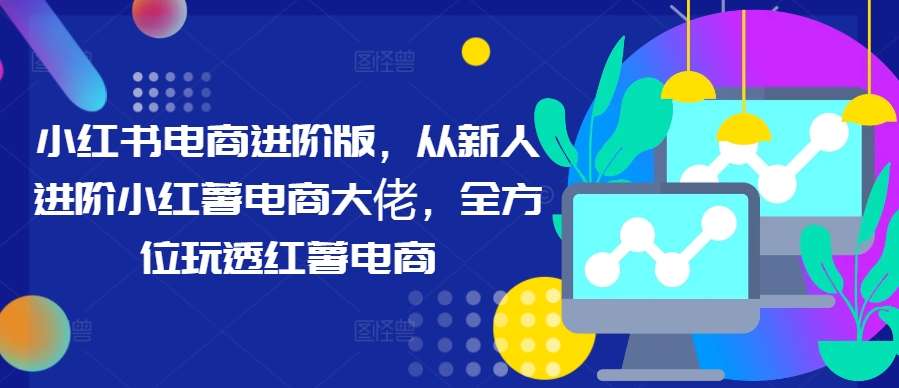 小红书电商进阶版，从新人进阶小红薯电商大佬，全方位玩透红薯电商-优知网
