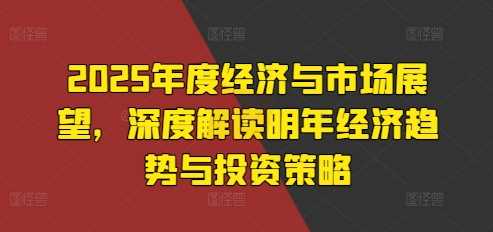 2025年度经济与市场展望，深度解读明年经济趋势与投资策略-优知网